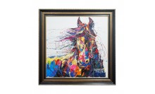 กรอบรูปภาพม้าเสริมมงคลตกแต่งบ้าน